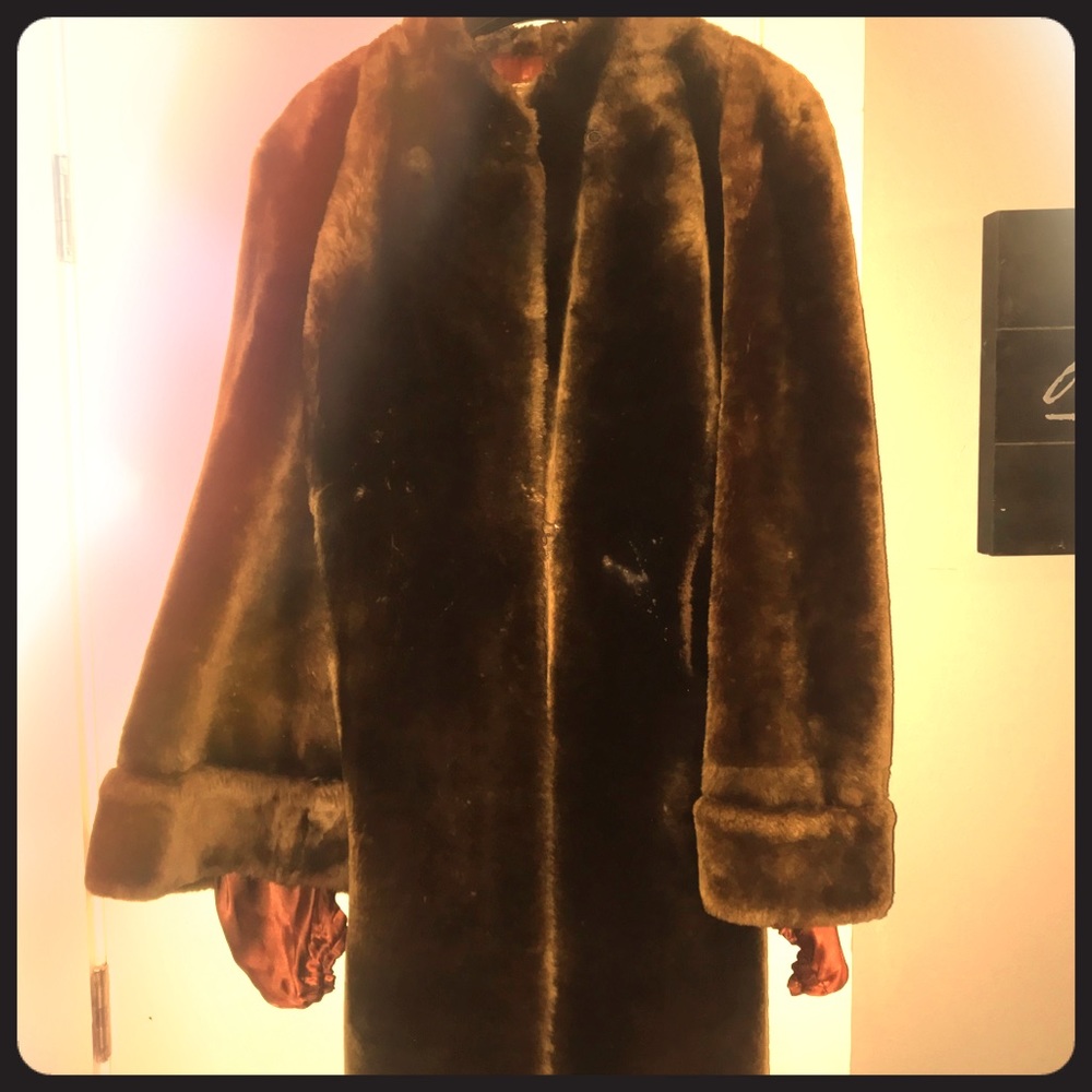 Vintage 1920s auth. Hudson Seal brown Fur coat
